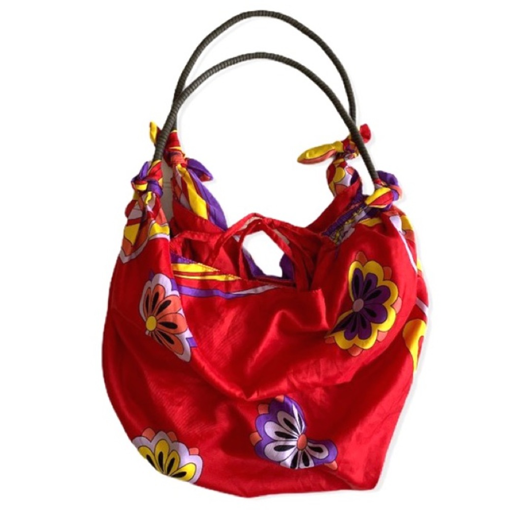 Old Navy Floral Scarf Hobo Bag